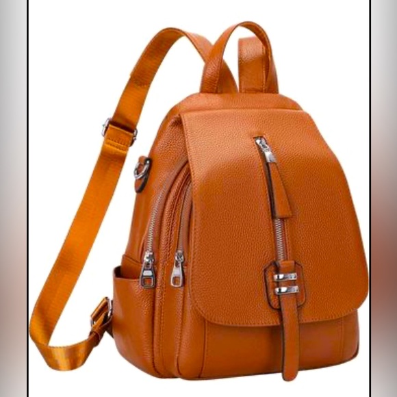 Handbags - Genuine Leather Backpack Purse for Women Convertible Crossbody Shoulder Bag